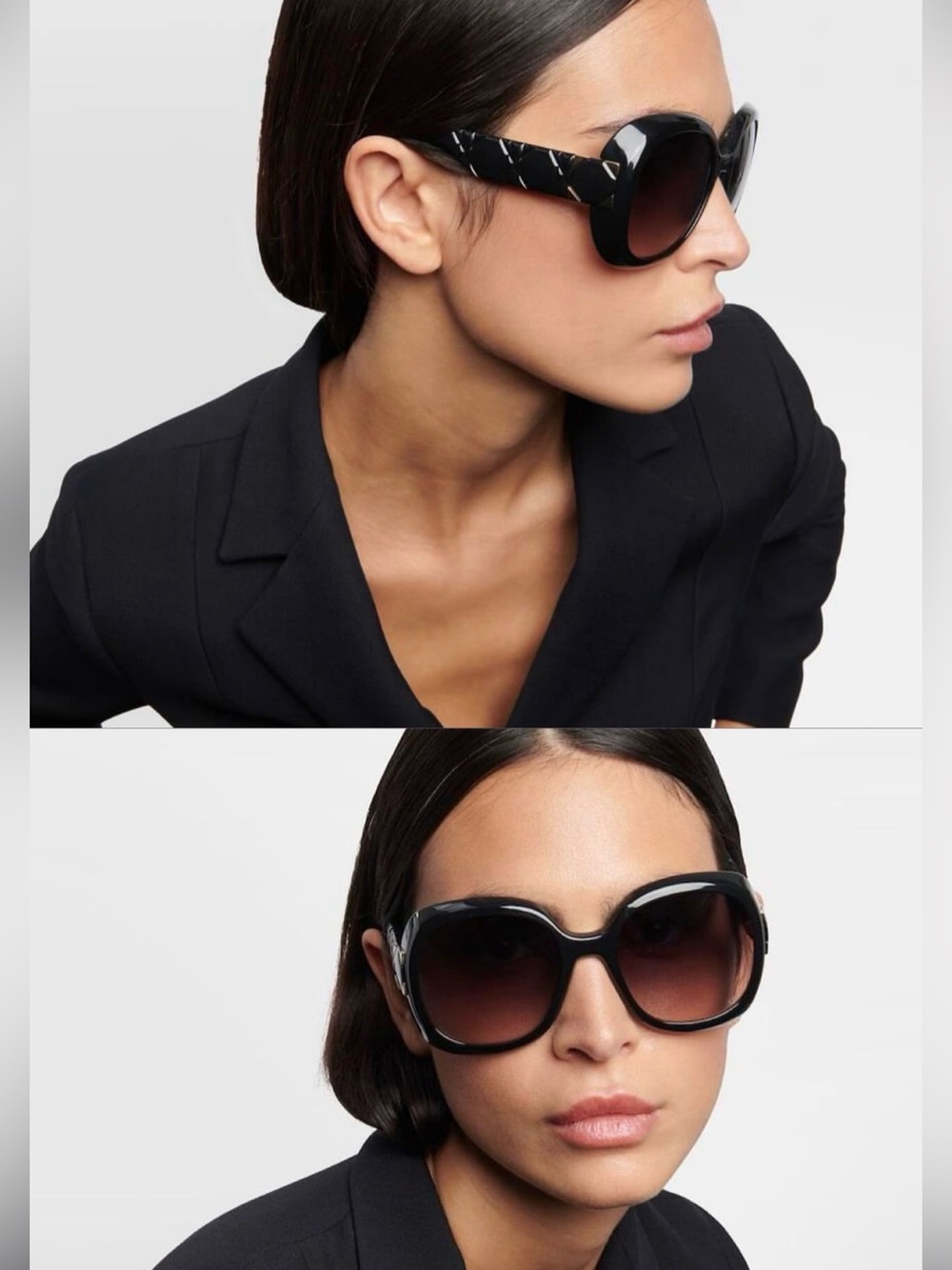 Oversized Black Dior Women's Sunglasses - Designer Style